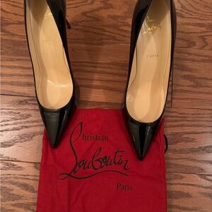 Christian Louboutin Décolleté Black Patent Women's Shoes